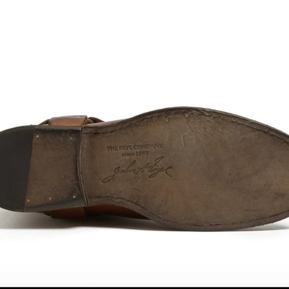 Frye Phillip Harness Tall Washed Leather Rare - Picture 14 of 16